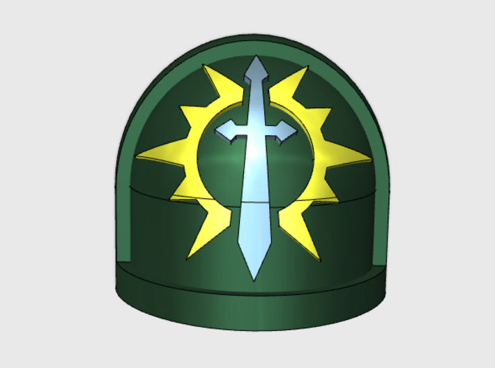 10x Consecrated Blades - G:7a Shoulder Pads 3d printed