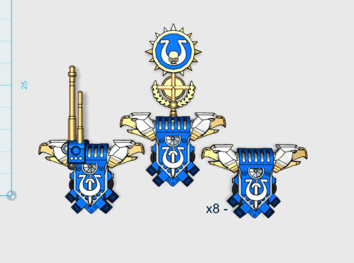 10x Ultra Legion - G:4 Eagle Squad PACs 3d printed