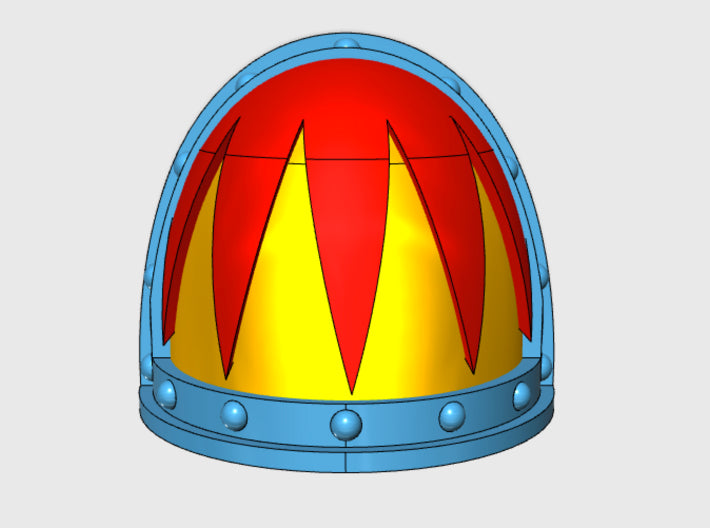 10x Sawtooth 1 - G:2a Shoulder Pads 3d printed