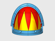 10x Sawtooth 1 - G:3a Shoulder Pads 3d printed