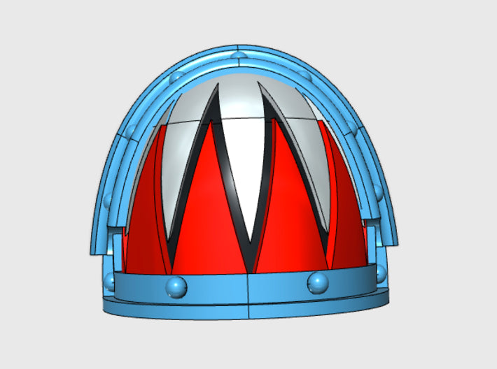 10x Sawtooth 2 - G:3a Shoulder Pads 3d printed