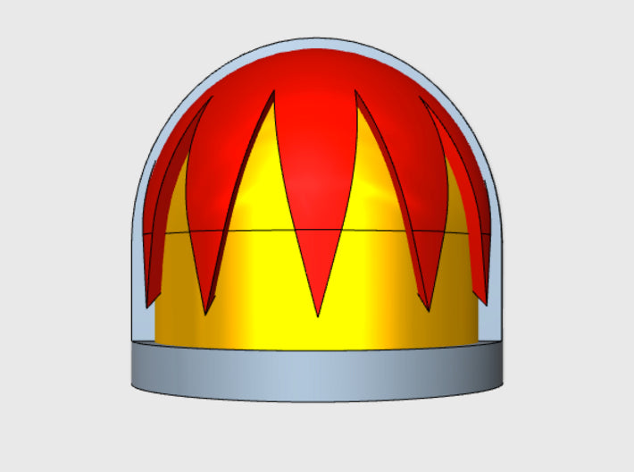 10x Sawtooth 1 - G:7a Shoulder Pads 3d printed