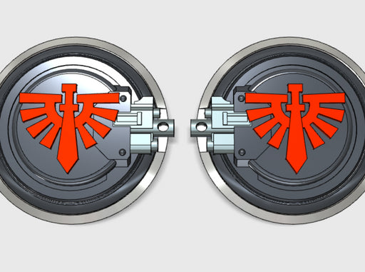 10x Angel Legion - Aggressor:2 combat shields 3d printed Now, 5 Left and 5 right