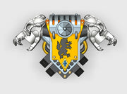 Wolf Rampant - G:4 Wolf Skull PACs 3d printed Small = 1 Backpack