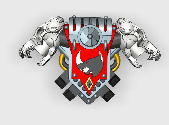 13th Co. - G:4 Wolf Skull PACs 3d printed