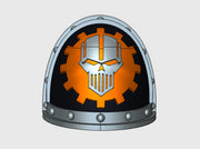 10x Mechanized Skull - G:2a Shoulder Pads 3d printed