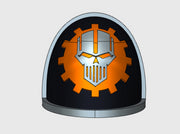 10x Mechanized Skull - G:4a Shoulder Pads 3d printed