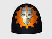 10x Mechanized Skull - G:5a Shoulder Pads 3d printed