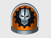 10x Mechanized Skull - G:7a Shoulder Pads 3d printed