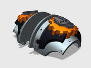 Mechanized Skull - T:2a Cataphractii Shoulder Sets 3d printed