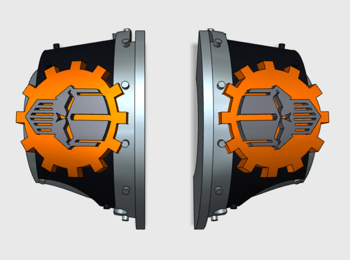 Mechanized Skull - T:2a Cataphractii Shoulder Sets 3d printed
