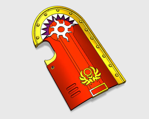 Sorcerer Sun 2 - Marine Boarding Shields 3d printed Small = 1 Shield