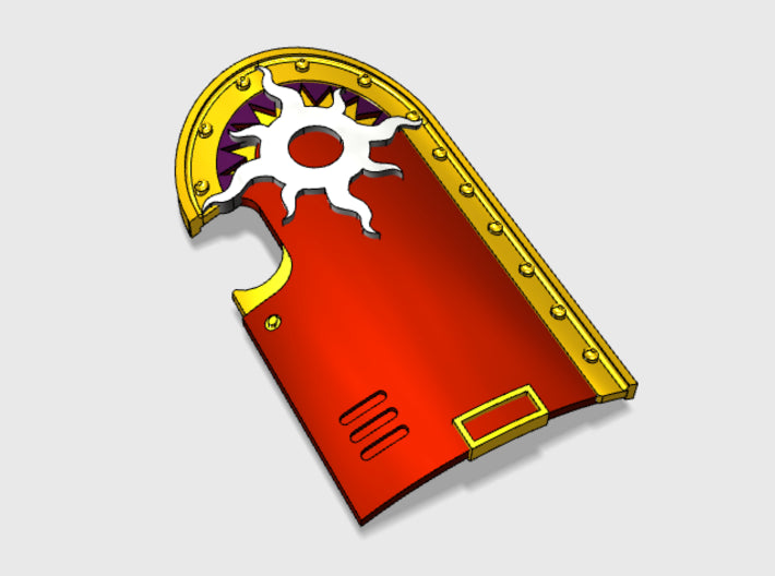 Sorcerer Sun - Marine Boarding Shields 3d printed