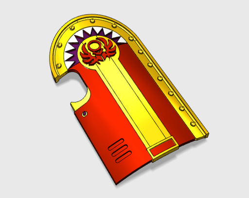 Sun Scarabs - Marine Boarding Shields 3d printed