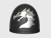 10x Black Dragons - G:4a Shoulder Pads 3d printed