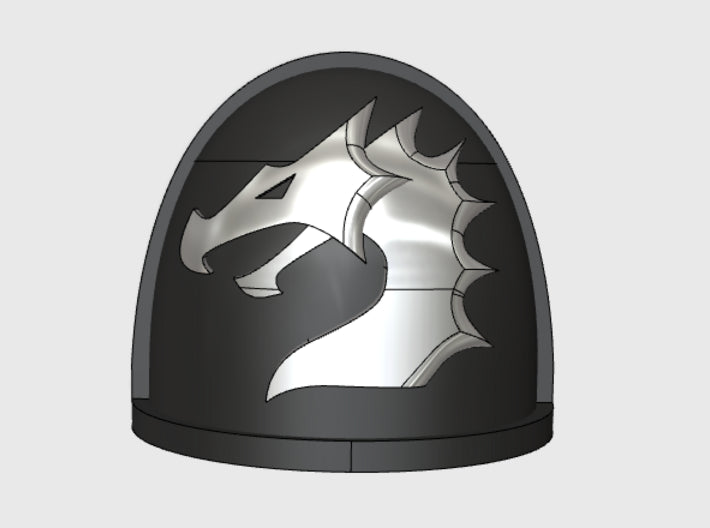 10x Black Dragons - G:4a Shoulder Pads 3d printed