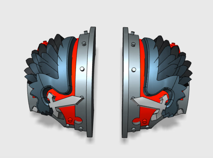 5x Black Wings - T:2a Cataphractii Shoulder Sets 3d printed