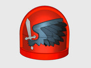 10x Black Wings - G:7a Shoulder Pads 3d printed