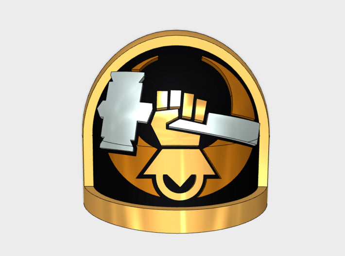 10x Hammers of Dorn - G:7a Shoulder Pads 3d printed