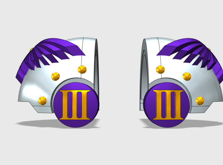 5x Emperors Legion - T:3a Tartaros Shoulder Sets 3d printed