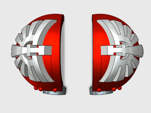 5x Knight Legion - T:3a Tartaros Shoulder Sets 3d printed