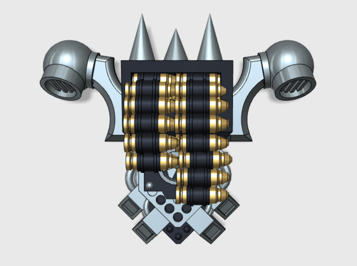 Chaos Rip Cannon wPacks (SM) 3d printed