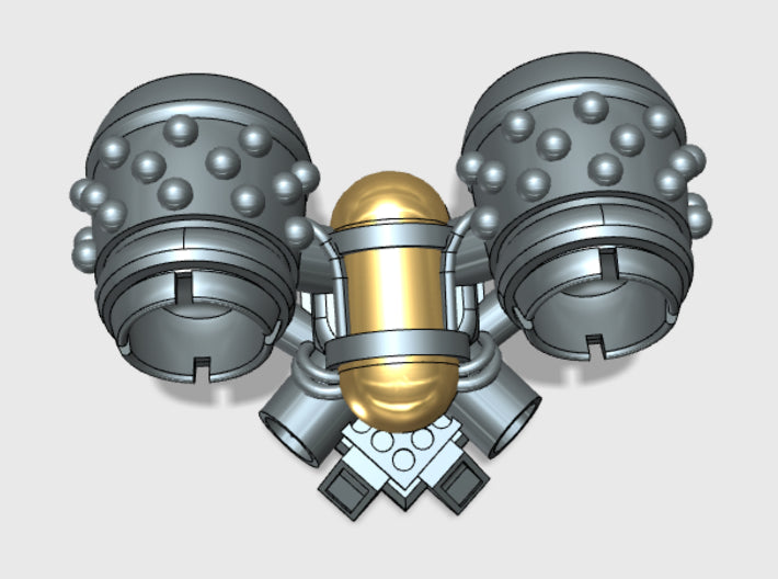 Studded Chordata Jetpack (SM) 3d printed