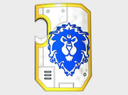 10x Alliance Lions - Marine Boarding Shields 3d printed