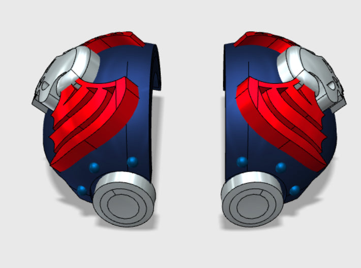 5x Nightmare Cult - T:3a Tartaros Shoulder Sets 3d printed