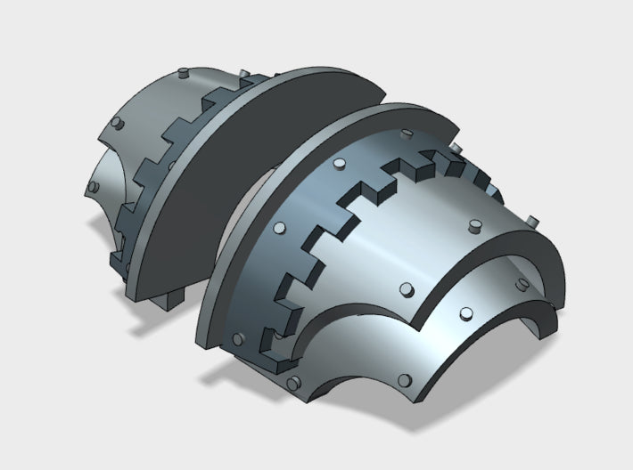 5x Gear Teeth - T:2a Cataphractii Shoulder Sets 3d printed