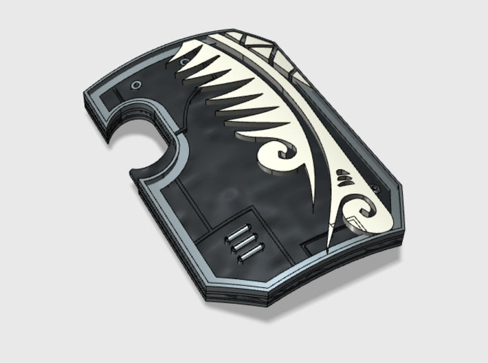 Maori Ta Moko - Marine Boarding Shields 3d printed Small = 1 Shield