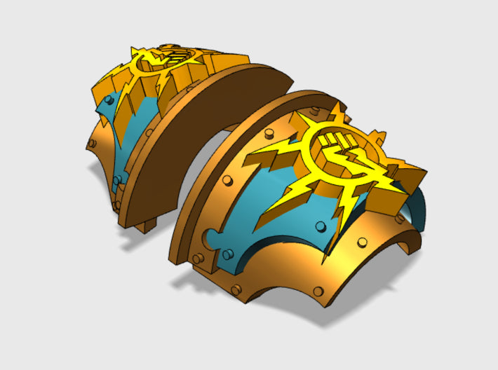 5x Storm Fist - T:2a Cataphractii Shoulder Sets 3d printed