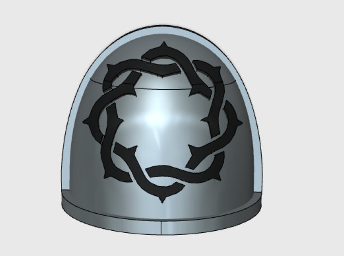 10x Black Thorns - G:4a Shoulder Pads 3d printed