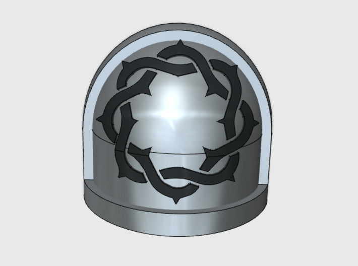 10x Black Thorns - G:7a Shoulder Pads 3d printed