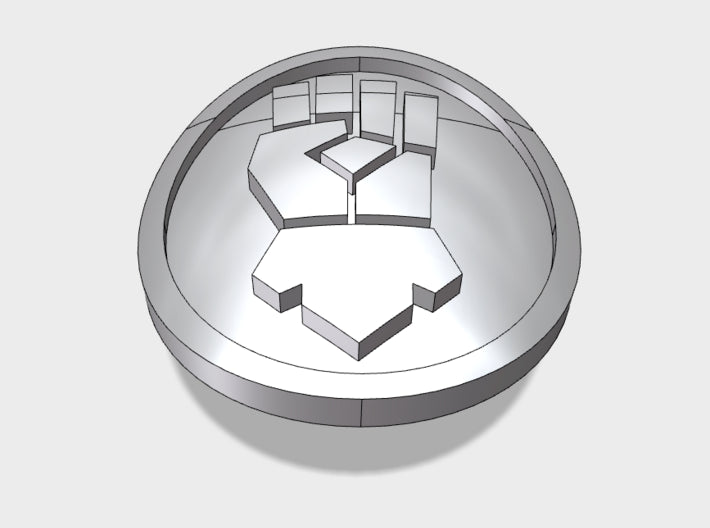 60x Kings Fist - Shoulder Insignia pack 3d printed