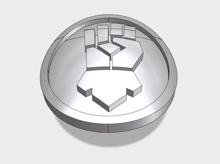 60x Kings Fist - Right Shoulder Insignias 3d printed