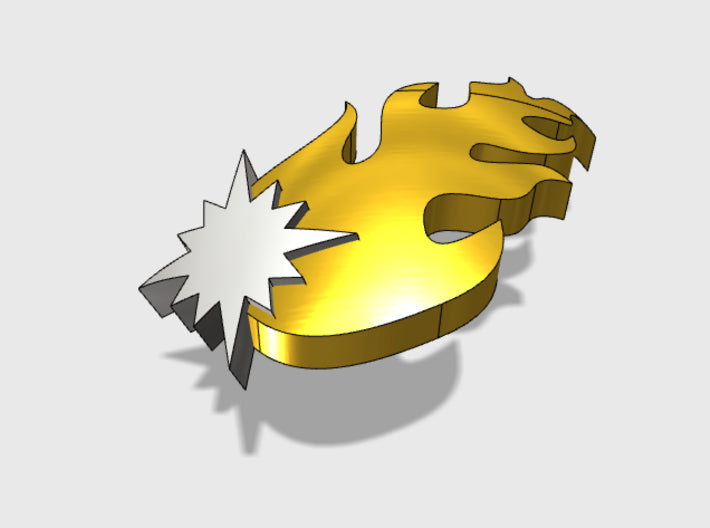 60x Marines Errant : Shoulder Insignia pack 3d printed