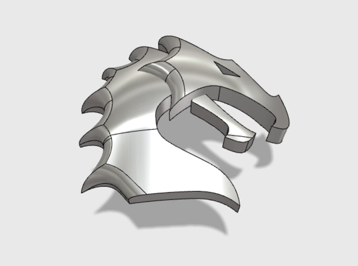 60x Black Dragons : Right Shoulder Insignia pack 3d printed