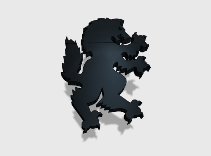 60x Wolf Rampant : Right Shoulder Insignia pack 3d printed