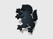 60X Wolf Rampant : Shoulder Insignia pack 3d printed