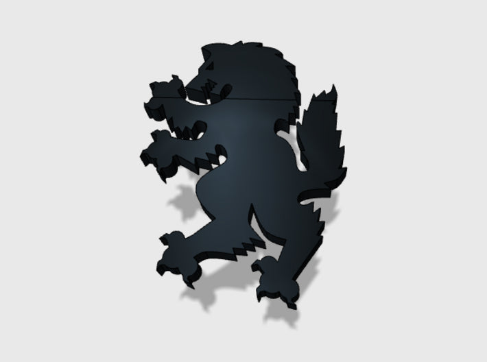 60X Wolf Rampant : Shoulder Insignia pack 3d printed