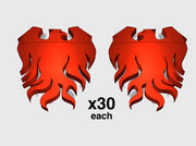 60x FireHawks : Right &amp; Left Shoulder Insignias 3d printed