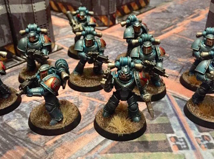 60x Executioners : Shoulder Insignia pack 3d printed Courtesy of: Nick Harvey