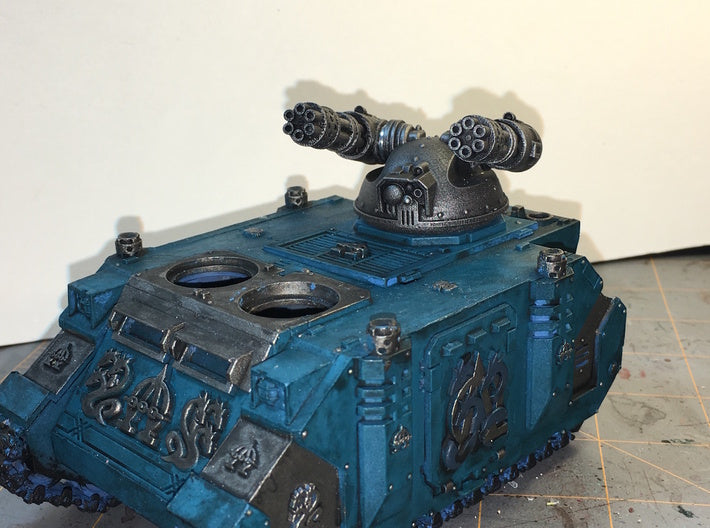 Linebacker Turret w/Twin Gat.Cannons 3d printed