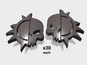 60x Dusk Raiders: Left &amp; Right Shoulder Insignias 3d printed