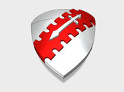 60x Demon Shields: Shoulder Insignia pack 3d printed