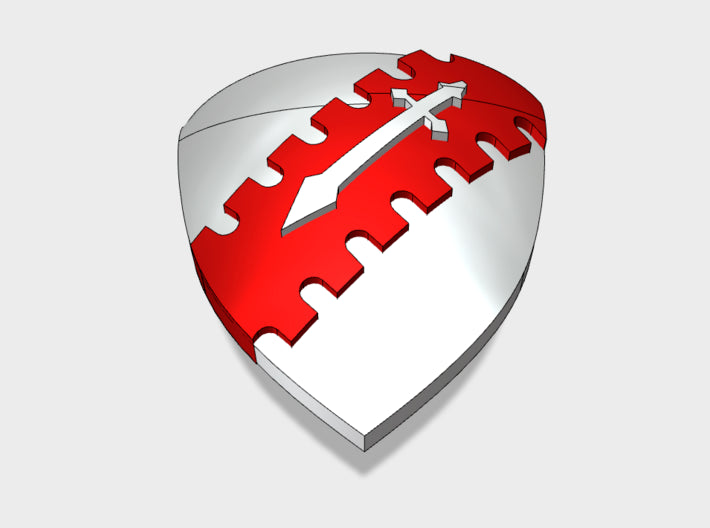 60x Demon Shields: Shoulder Insignia pack 3d printed