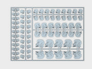 Shaggy Wolf - Flat Vehicle Insignia pack 3d printed