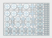 Maltese Cross - Flat Vehicle Insignia pack 3d printed