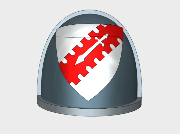 10x Demon Shields - G:4a Shoulder Pads 3d printed